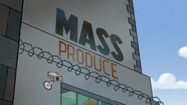 Mass Produce sign