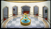 Mansion Madness indoor fountain background