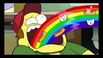 Bill barfing rainbow.png (817 KB) Bad Influencer