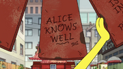 Alice knows well