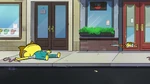 Cricket flops down after the gum is cut