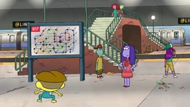 Cricket checking the subway map