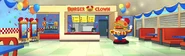 Burger Clown's interior