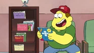 Bill holding Highbrights.png (611 KB) A rack of comics for patients to read