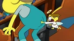 Angel punching Cricket's butt