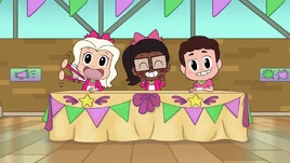 Chibi Bree smiles at the screen