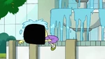 Tilly lies on the fountain in despair