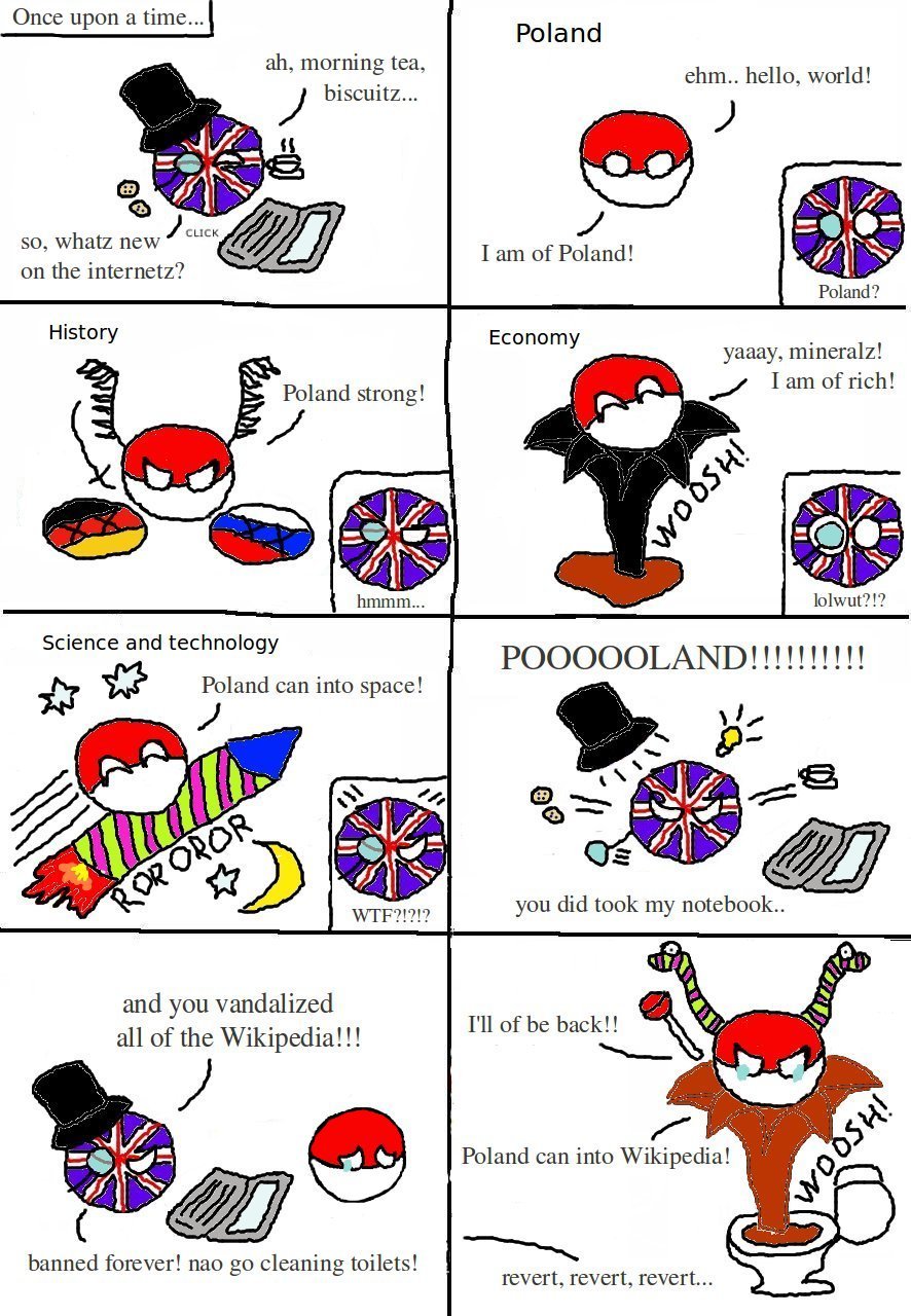 Польша может в Википедию | Suomi Countryballs Wiki | Fandom