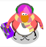 Cadence dans le jeu avec le boombox violet