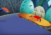 Interior of wet world