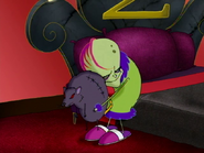 Dr. Zalost hugging Rat in "The Tower of Dr. Zalost"