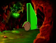 Rat and Weasel carrying the Mattress Demon