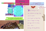 All instances of his unreleased DillyPen font.