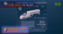News report with the truck Vincent stole