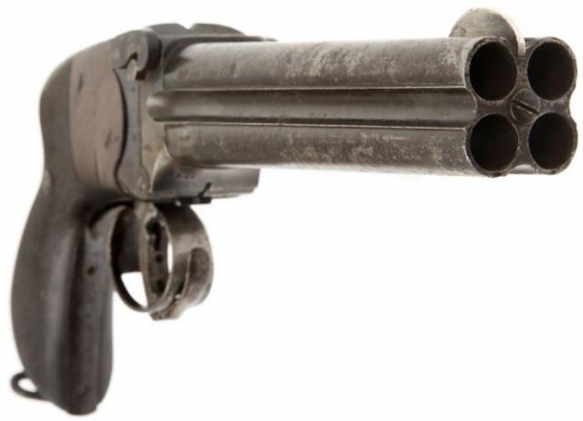 quadruple barrel pistol