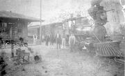 Train from White Sulphur Springs Pulling into Shakerag Station