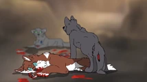 Rune and Mink after their pups die
