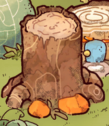 Tall stump