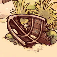 Broken rowboat