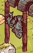 Hanging fish