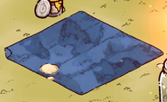 A tarp in Jeremy's area