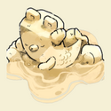 Bearmaid sand sculpture