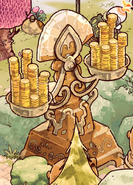 Money scale sculpture