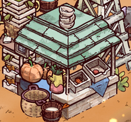 Rustic produce stand