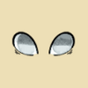 Clouded silver eyes