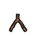 Broken wooden dowsing rod