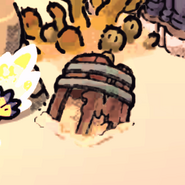 Old dingy barrel