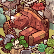 Old broken couch