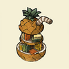 Pineapple Bookshelf (All rarities)