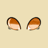 Spooked orange eyes