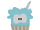 Blue Puffle Cupcake