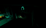 A player holding the Storm Lantern in the Dark Chamber.