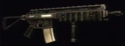 The Assault Rifle in the select menu.