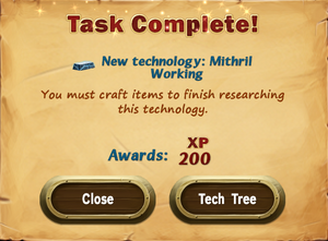 Task Complete Mithril Working