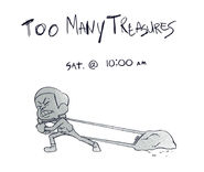 Promo art for "Too Many Treasures" by Ben Levin.