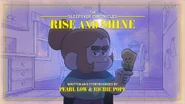 The title card for "Rise and Shine"