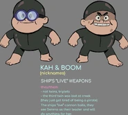 Kah and Boom character design/concept art