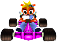 Coco Bandicoot's kart in Crash Team Racing.