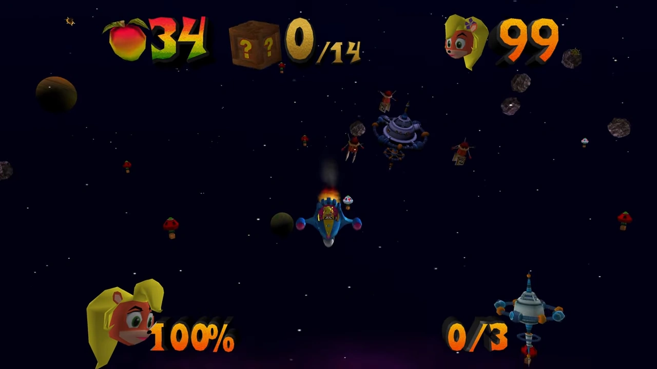 Crashteroids | Crash Bandicoot: The Wrath of Cortex Wiki | Fandom, image size:1280x720