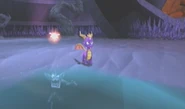 Crash sous la glace dans The Legend of Spyro