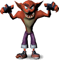 Le skin Nega Crash dans Crash Tag Team Racing