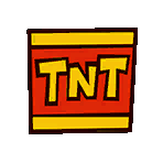 Pegatina de caja TNT