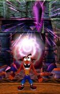 Crash recupera un Cristallo in Crash Bandicoot 2