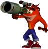 Crash usando la Bazuka en The Wrath of Cortex