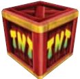 Una caja de TNT en Crash Twinsanity.