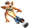 Crash deslizándose en Twinsanity